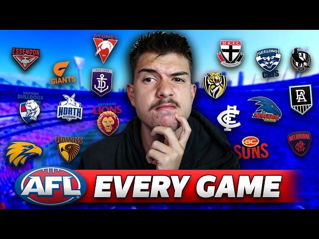 Predicting EVERY 2024 AFL Game!!