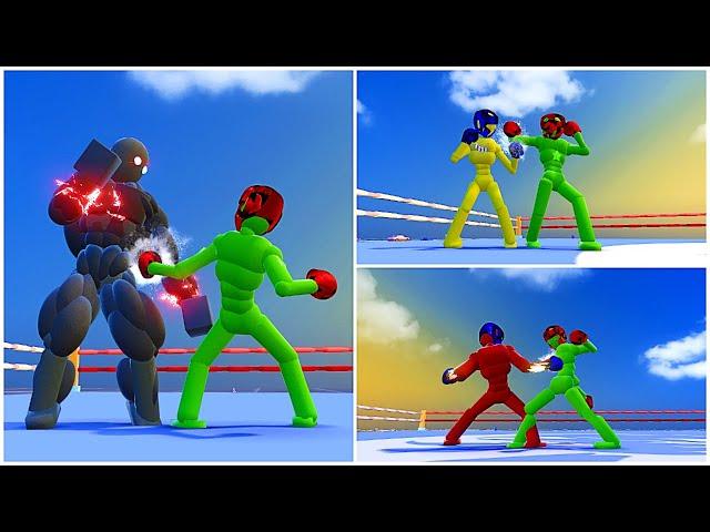 Super Boxer NPC Fights the Smart AI! (with Active Ragdoll Physics) - Overgrowth Mods Gameplay #3