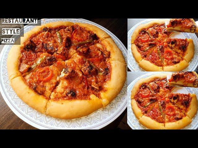 Pizza Recipe Without Oven | Pizza Dough Recipe | Pizza Sauce Recipe | Chicken Pizza | Homemade pizza