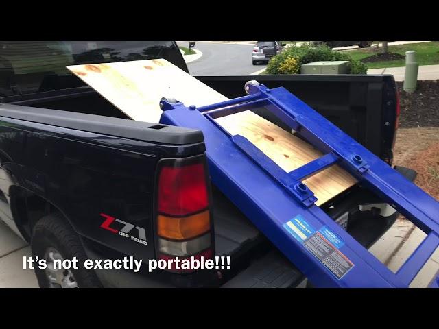 Harbor Freight Central Hydraulics Scissor Lift 91315 Review and lifting a 6000 lbs GMC truck