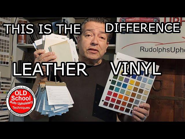 Learn Now! The difference between leather and vinyl