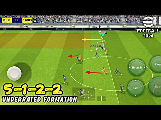 Powerful 5-1-2-2 Formation You Must Try in eFootball 2024 Mobile