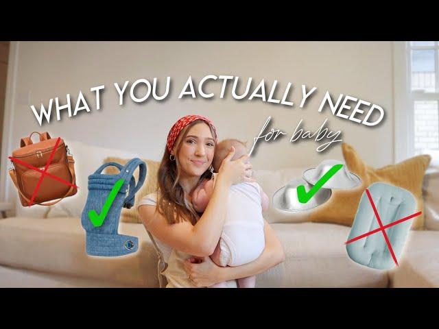 WHAT YOU ACTUALLY NEED *and don’t* FOR BABY | Baby Essentials & Products I Regret Buying 2024