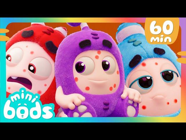 Contagious  |  Minibods | Mini Oddbods | Baby Oddbods | Funny Cartoons For Kids