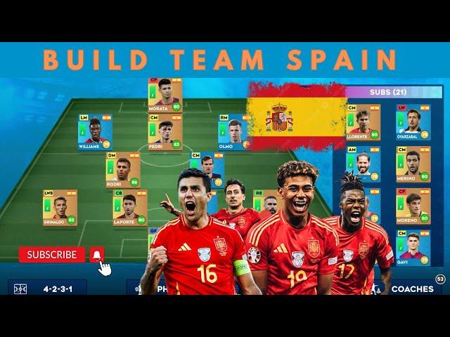 DLS 24 | Build Team Spain in DLS 24 | Xây dựng đội hình tuyển Tây Ban Nha  | Min Gaming