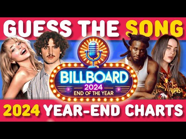 Guess the 2024 Billboard Year-End Hot 50 Songs  | Song Quiz