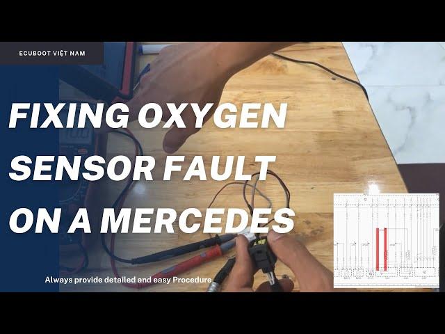 Fixing oxygen sensor fault on a Mercedes