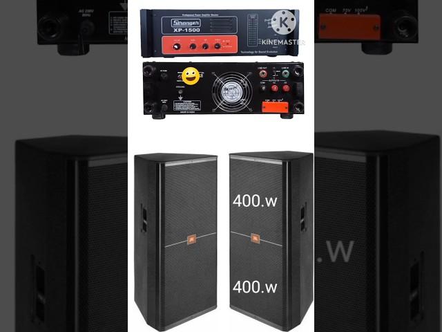 Stranger 1500 watt amplifier JBL 15 inch speaker box speaker top #dj #music #yt #trending #best