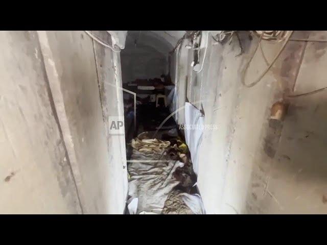 Israeli military invites journalists into Khan Younis, Gaza to show tunnel under European Hospital