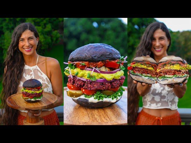 Best Raw Vegan Burger Recipe!  Homemade Veggie Patties with Ketchup & Mayo  Healthy and Delicious!