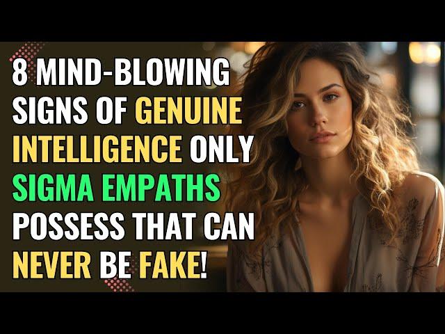 8 Mind-Blowing Signs of Genuine Intelligence Only Sigma Empaths Possess That can Never be Fake!