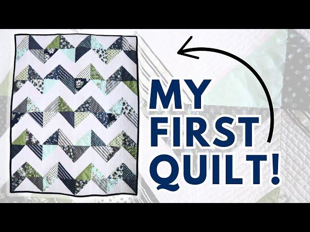 Remake My First Quilt With Me! | Free Chevron Quilt Pattern Tutorial | Two Charm Pack Quilt Pattern