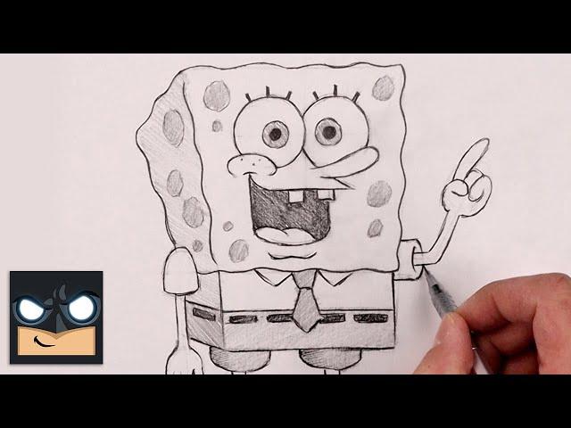 How To Draw Spongebob Squarepants | Beginner Sketch Tutorial