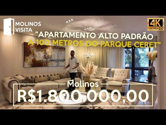 APARTAMENTO ALTO PADRÃO A 100 METROS DO PARQUE CERET COM UMA DECORAÇÃO IMPECÁVEL | MC4268