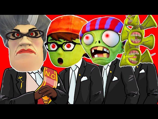 Scary Teacher.EXE & Nick Hulk.EXE & Zombies.EXE & Siren Head - Coffin Dance Song (Astronomia)