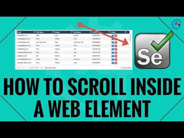 How To Scroll Inside The WebElement in Selenium WebDriver - EventFiringWebDriver