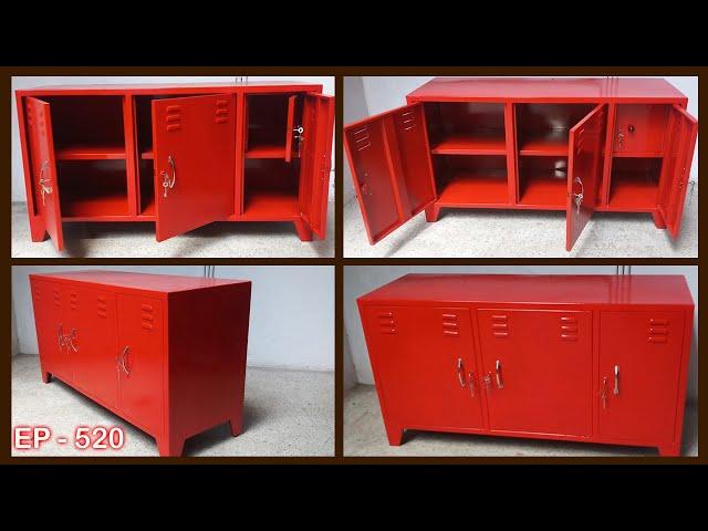 Furniture storage cabinet 3-door metal file locker | EP.520 | sri mari furniture | furniture