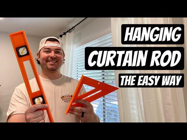 Hang a Curtain Rod - the easy way!