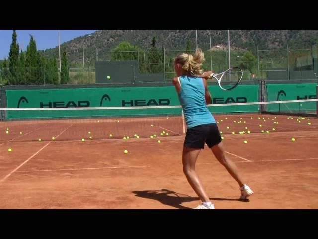 Diana Tokkar from Russia training at the Guillermo Vilas tennis academy Spain,