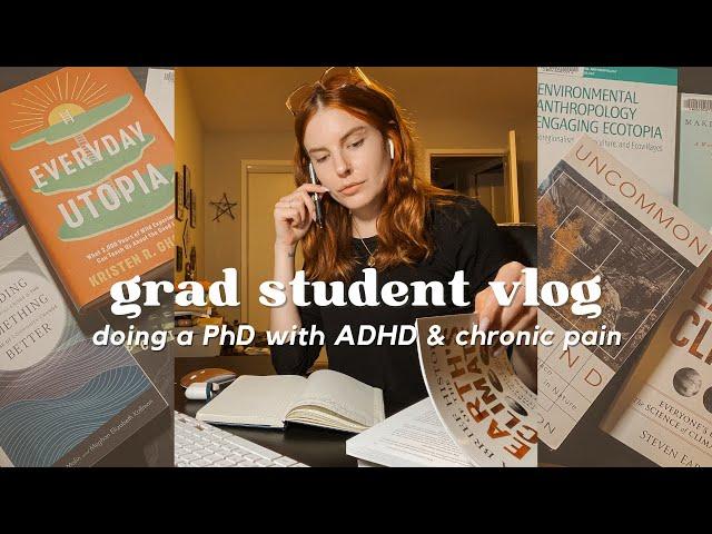 PhD student (with ADHD) vlog | changing my dissertation topic, academic rejection & chronic pain