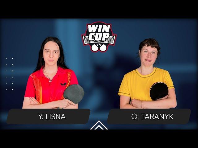 06:00 Yaroslava Lisna - Olena Taranyk 22.11.2024 WINCUP Women Professional. TABLE 1