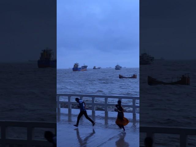 Sunset at Patenga Sea Beach during rain. #rain #Chittagong #patenga #beach #travel