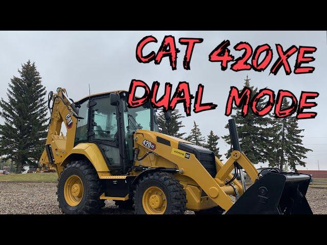 Caterpillar 420XE Backhoe - Dual Mode tutorial