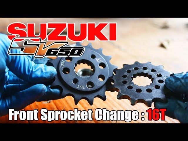 Upgrade  to a 16T front sprocket #FrontSprocket #SlotHitWonder #SV650