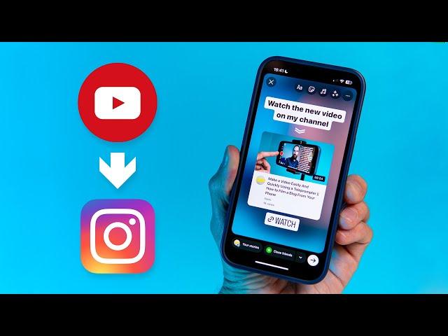 Repost Video From Youtube To Instagram Stories || The Most Elegant Way