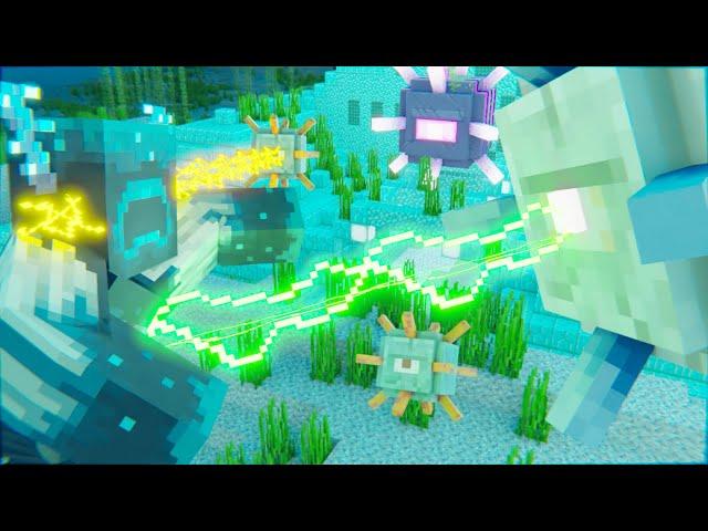 Warden vs Elder Guardian -EPIC FIGHT- (Minecraft Animation Movie)