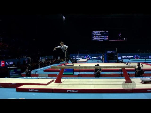 SCHOENMAIER Karina (GER) - 2022 Artistic Worlds, Liverpool (GBR) - Qualifications Balance Beam