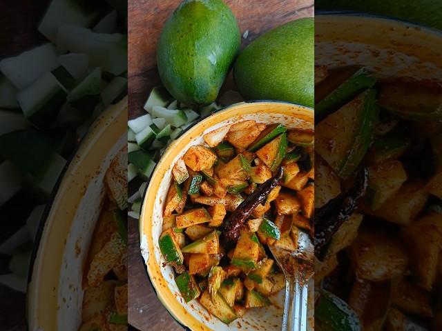 Delicious Instant Mango Pickle in a few minutes! #mangorecipe  #summervibes