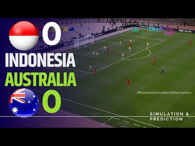 Sorotan Indonesia 0-0 Australia | Kualifikasi dunia 2026 | eFootball simulasi/rekreasi