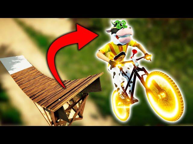 BIKING THE MOST RIDICULOUS RAMPS! (Descenders)