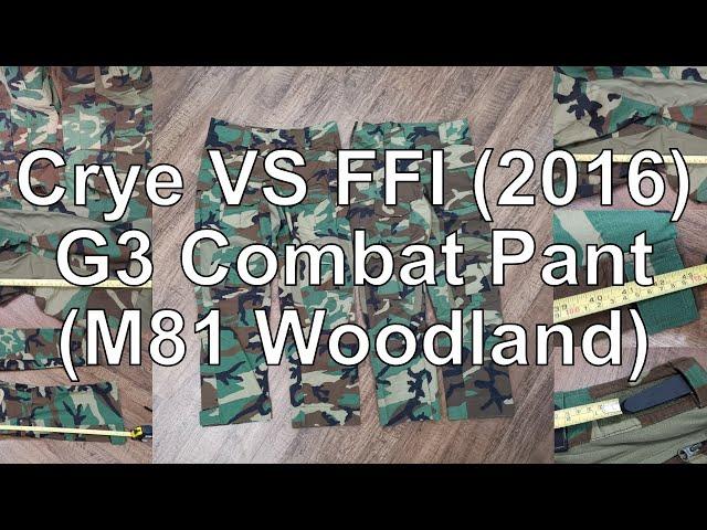 FFI VS Crye G3 Comabt Pant M81 Woodland