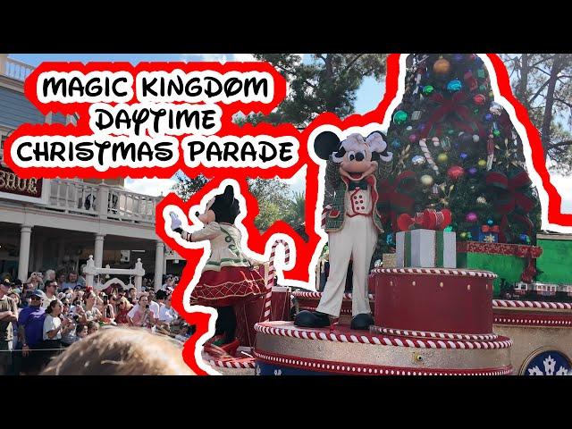 Magic Kingdom Christmas Time is Here! Very Merry Daytime float & Jingle Cruise!