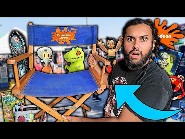I FOUND A RARE NICKELODEON STUDIO TREASURE At The Flea Market!