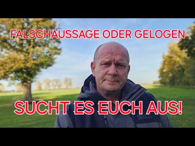 UNFASSBAR, DIESER MEISTER DER FALSCHAUSSAGEN ODER LÜGEN!