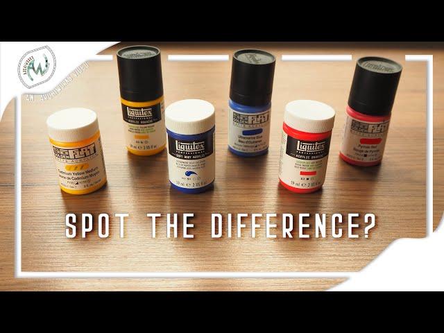 Liquitex Acrylic Gouache  v. Golden SoFlat Matte Acrylic - What's the difference?