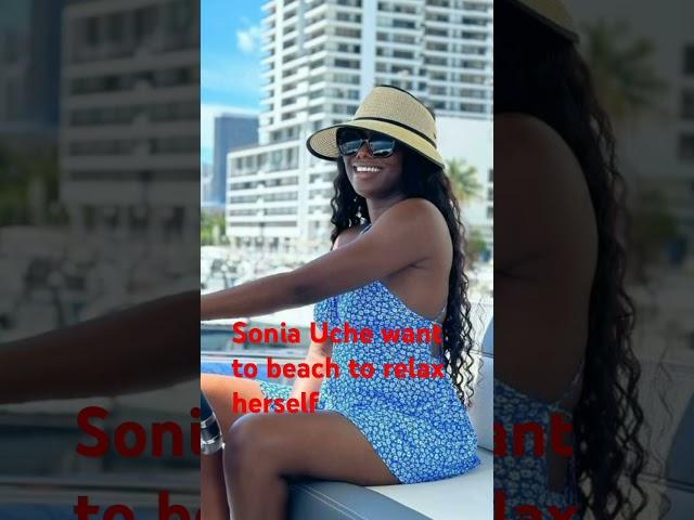 Sonia Uche want to the beach to enjoy ️️️ herself after all working days