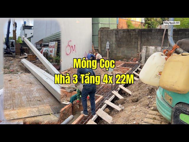 NHẬT KÝ CÔNG TRÌNH | Móng Cọc Nhà 3 Tầng 4x22M Tại Dĩ An Bình Dương