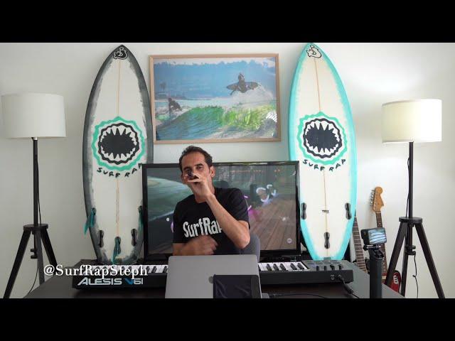 SURF RAPPER DOES CRAZY RAP ABOUT ULTIMATE SURFER TV SHOW!!!