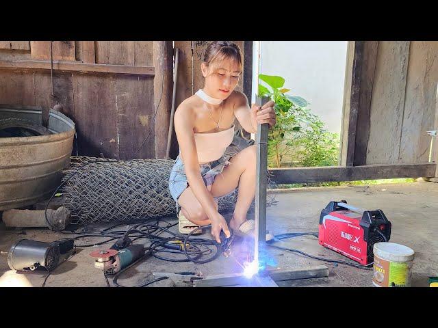 Genius girl repair and Restoration old rusty table fan | Restore electric fan