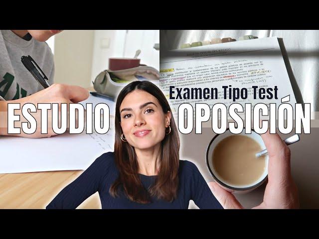 Cómo me ORGANIZO para estudiar la OPOSICIÓN | Así aprobé el examen tipo TEST  | María Llagunes