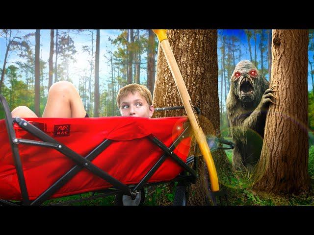 Trapped By A SPOOKY Lake Monster?! Our Search To Find Our Brother  | SHK Family Adventure