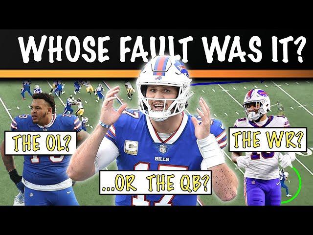 How many of Josh Allen's interceptions were his fault?