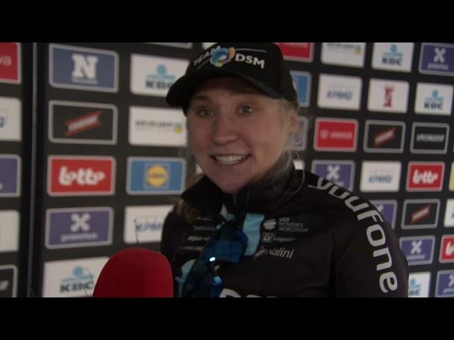 Megan Jastrab - Interview at the finish - Gent-Wevelgem 2023