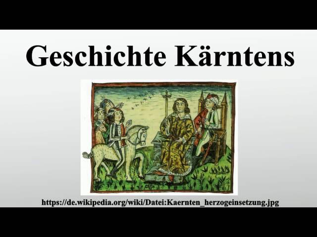 Geschichte Kärntens