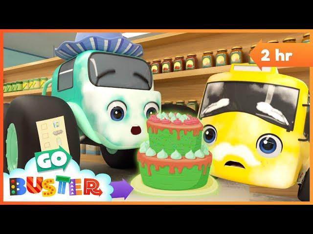 The Great Cake Race!  Fun Adventure  | Go Buster - Bus Cartoons & Kids Stories