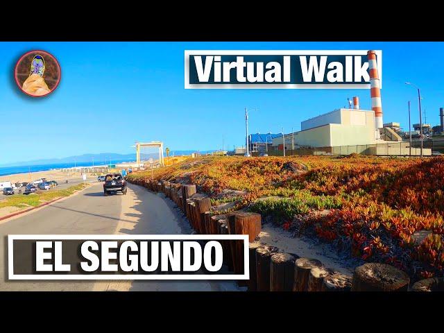 El Segundo California Walking Tour - Walking Trails for Treadmill - 4k City Walks Virtual Walk